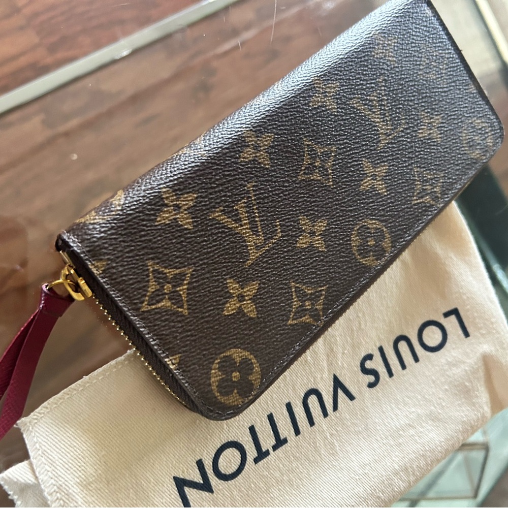 Louis Vuitton Brown and Gold Wallet